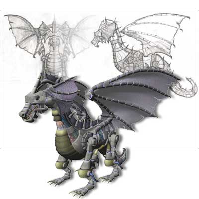 3D character: Mechanical Dragon