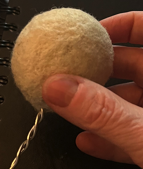 Image of a wool headball